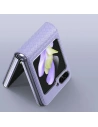 Hurtownia GSM - Etui Samsung Galaxy Z Flip 5 5G kožené s klopou peněženka pouzdro na zadní stranu Dux Ducis Bril fialové - DDS1799 - {ean13} - Hurt