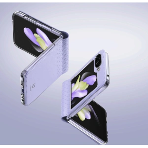 Hurtownia GSM - Etui Samsung Galaxy Z Flip 5 5G aus Leder mit Klappdeckel Geldbörse Rückenschale Dux Ducis Bril lila - DDS1799 - {ean13} - Hurt