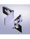 Wholesale Samsung Galaxy Z Flip 5 5G Leather Flip Wallet Back Cover Dux Ducis Bril purple - DDS1799 - {ean13} - Hurt