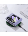Wholesale Samsung Galaxy Z Flip 5 5G Leather Flip Wallet Back Cover Dux Ducis Bril purple - DDS1799 - {ean13} - Hurt