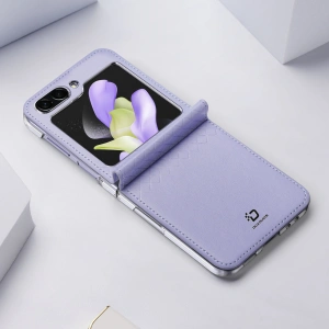 Hurtownia GSM - Etui Samsung Galaxy Z Flip 5 5G aus Leder mit Klappdeckel Geldbörse Rückenschale Dux Ducis Bril lila - DDS1799 - {ean13} - Hurt