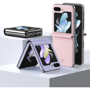 Hurtownia GSM - Etui Samsung Galaxy Z Flip 5 5G aus Leder mit Klappe, Geldbörse, Rückenschale Dux Ducis Bril schwarz - DDS1800 - {ean13} - Hurt