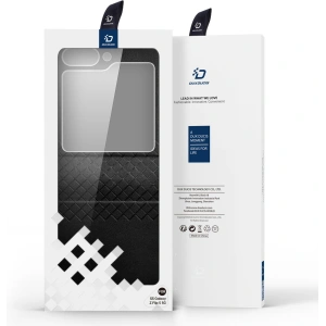 Hurtownia GSM - Etui Samsung Galaxy Z Flip 5 5G aus Leder mit Klappe, Geldbörse, Rückenschale Dux Ducis Bril schwarz - DDS1800 - {ean13} - Hurt