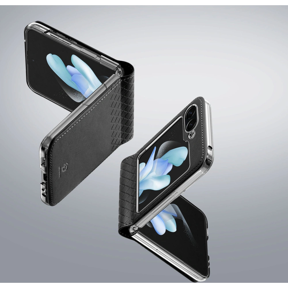 Hurtownia GSM - Etui Samsung Galaxy Z Flip 5 5G skórzane z klapką portfel pokrowiec na tył Dux Ducis Bril czarne - DDS1800 - {ean13} - Hurt