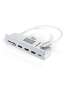 Hub Satechi USB-C Clamp pentru Apple iMac M1 2021 24 / Apple iMac M1 27 2022 USB-C, 3x USB-A, cititor de carduri micro/SD