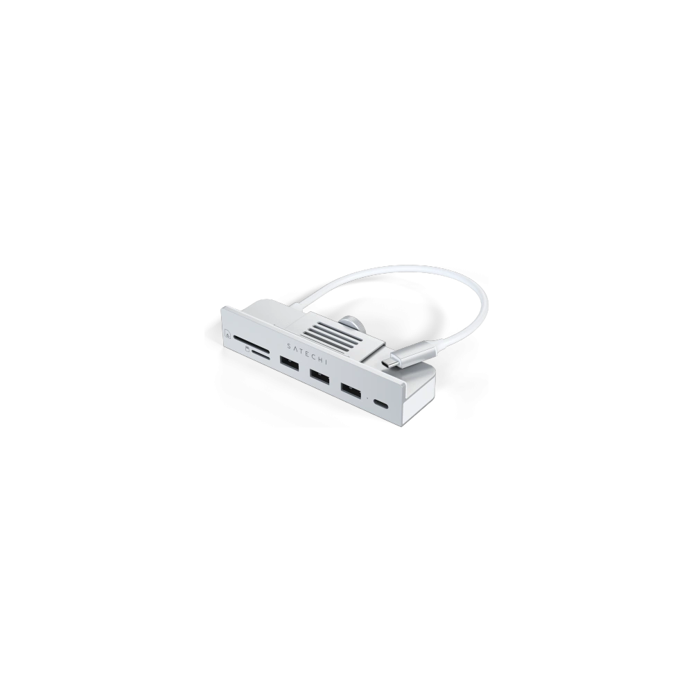 Hurtownia GSM - Hub Satechi USB-C Clamp pentru Apple iMac M1 2021 24 / Apple iMac M1 27 2022 USB-C, 3x USB-A, cititor de carduri micro/SD - STH84 - {ean13} - Hurt