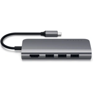 Hurtownia GSM - Adapter Satechi TYPE-C Multi-Port Adapter 4K Ethernet USB-C mobil eszközökhöz 60W, 3xUSB-A, 4K HDMI - STH85 - {ean13} - Hurt