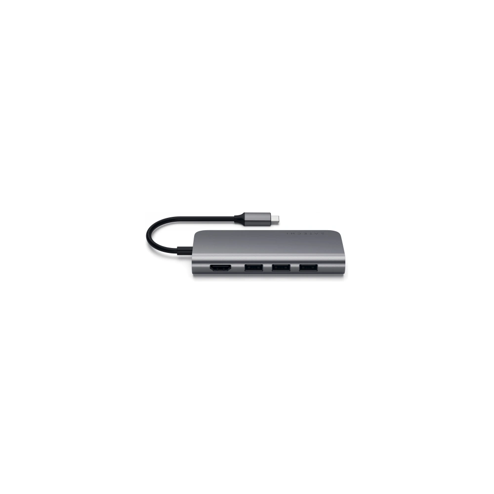 Hurtownia GSM - Adaptorul Satechi TYPE-C Multi-Port Adapter 4K Ethernet pentru dispozitive mobile USB-C 60W, 3xUSB-A, 4K HDMI - STH85 - {ean13} - Hurt
