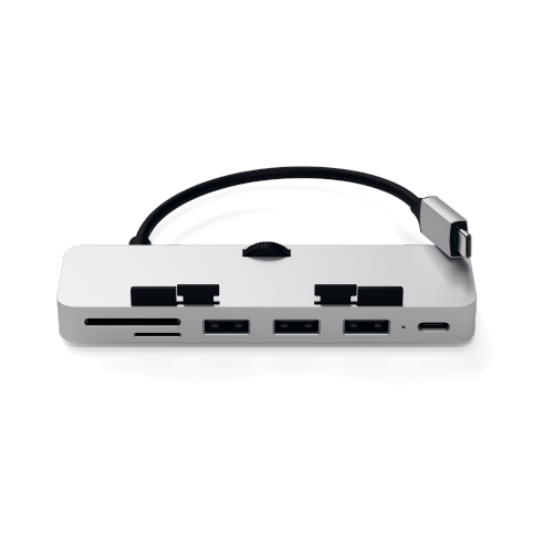 Hurtownia Satechi - 879961007263 - STH86 - Hub Satechi Aluminum Type-C Clamp Pro do Apple iMac 2017/2019/2020 USB-C, 3x USB-A, czytnik kart micro/SD - B2B homescreen