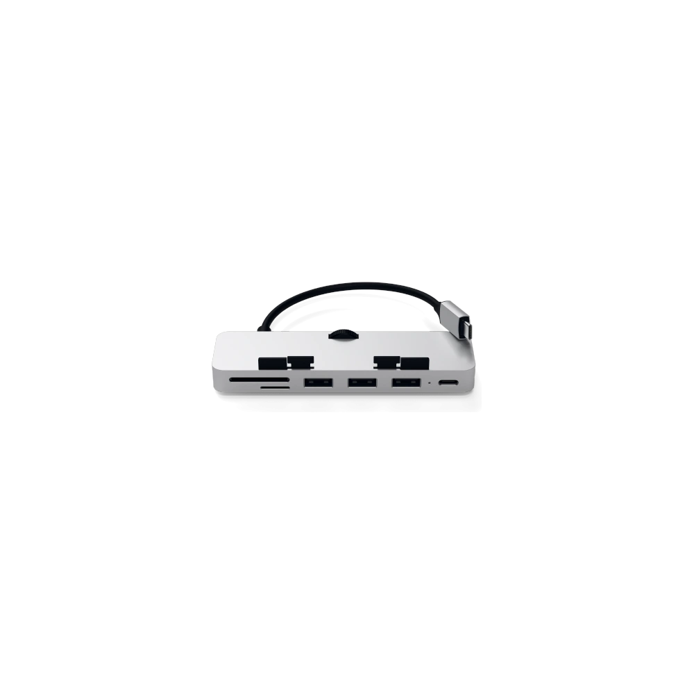 Hurtownia GSM - Hub de aluminiu Satechi Type-C Clamp Pro pentru Apple iMac 2017/2019/2020 USB-C, 3x USB-A, cititor de carduri micro/SD - STH86 - {ean13} - Hurt