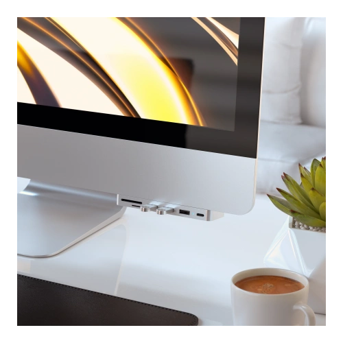Hub Satechi Aluminum Type-C Clamp Pro do Apple iMac 2017/2019/2020 USB-C, 3x USB-A, czytnik kart micro/SD