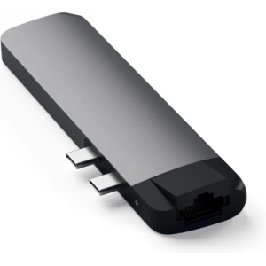 Hurtownia GSM - Hub Satechi Type-C Pro dupla USB-C-val a MacBook USB-C-hez, PD, 87W, 2x USB-A, HDMI 4K, micro/SD kártyaolvasó - STH87 - {ean13} - Hurt