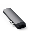 Hub Satechi Type-C Pro dupla USB-C-val a MacBook USB-C-hez, PD, 87W, 2x USB-A, HDMI 4K, micro/SD kártyaolvasó
