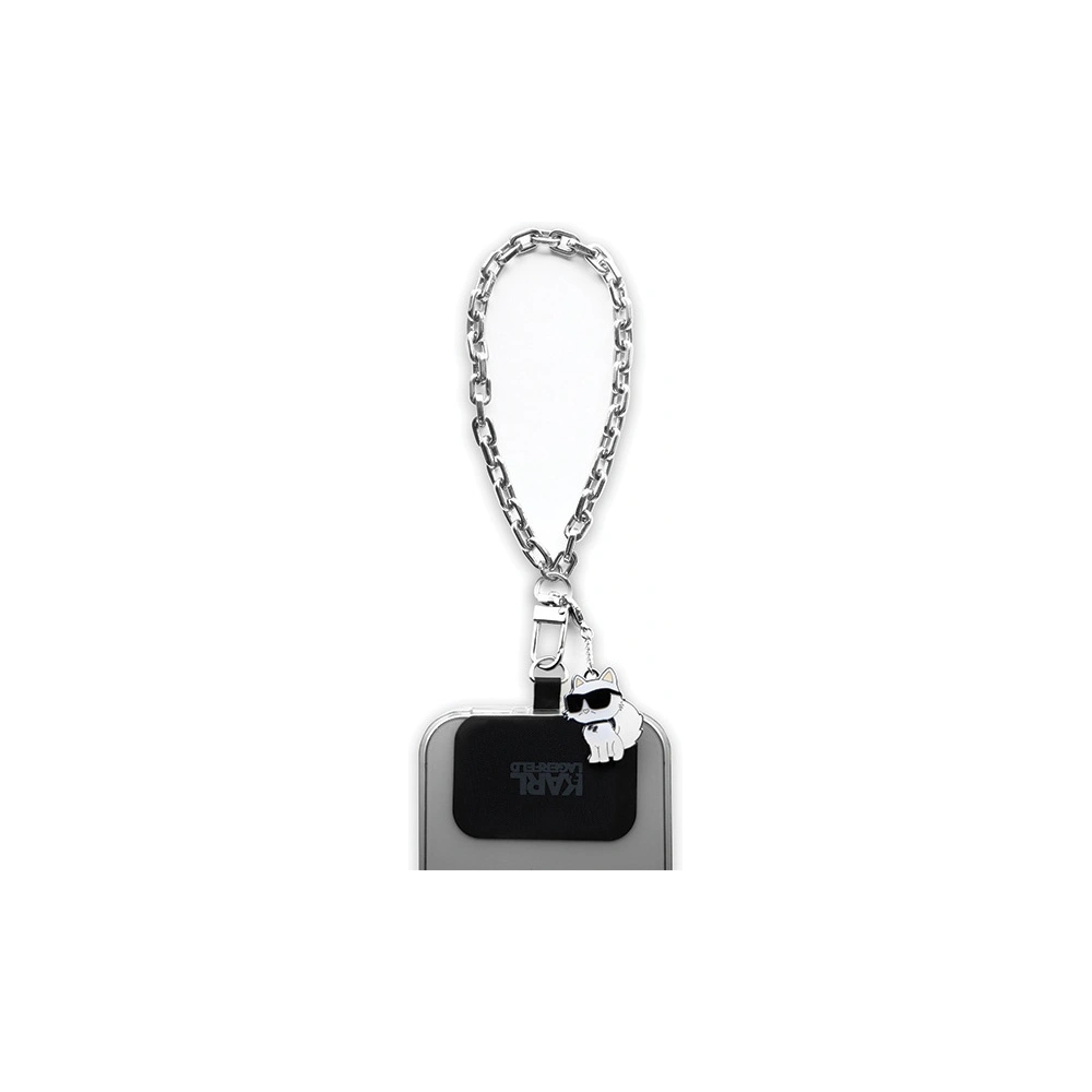 Hurtownia GSM - Pasek Karl Lagerfeld KLUCHCSKPK Universal Hand Strap Choupette silber - KLD1614 - {ean13} - Hurt