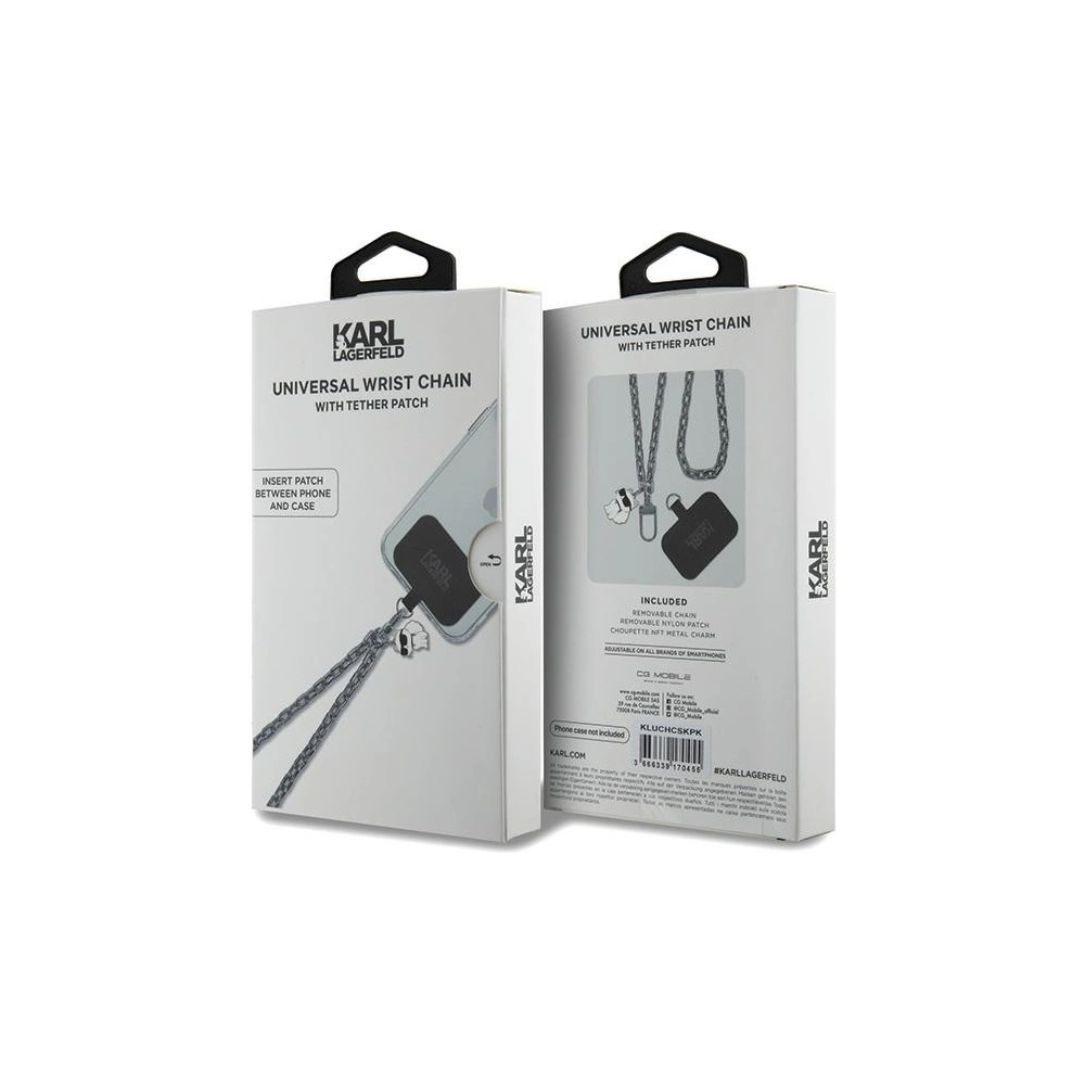 Hurtownia GSM - Pasek Karl Lagerfeld KLUCHCSKPK Universal Hand Strap Choupette silber - KLD1614 - {ean13} - Hurt