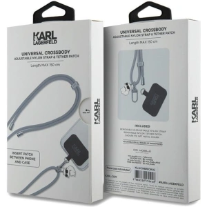Pasek Karl Lagerfeld KLUCNMSCKIG Universal CBDY Cord černý