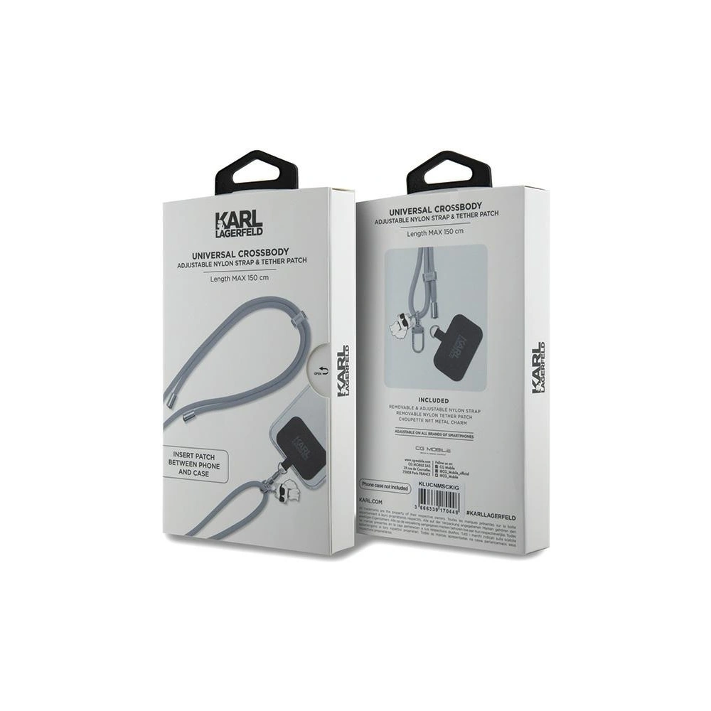 Hurtownia GSM - Pasek Karl Lagerfeld KLUCNMSCKIG Universal CBDY Cord negru - KLD1615 - {ean13} - Hurt