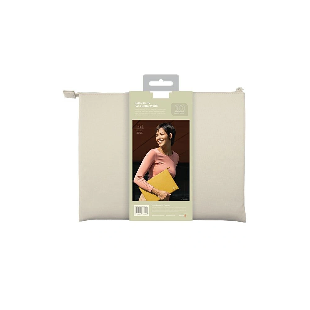 Wholesale UNIQ Lyon laptop Sleeve 14 inch Waterproof RPET seasalt light beige - UNIQ915 - {ean13} - Hurt