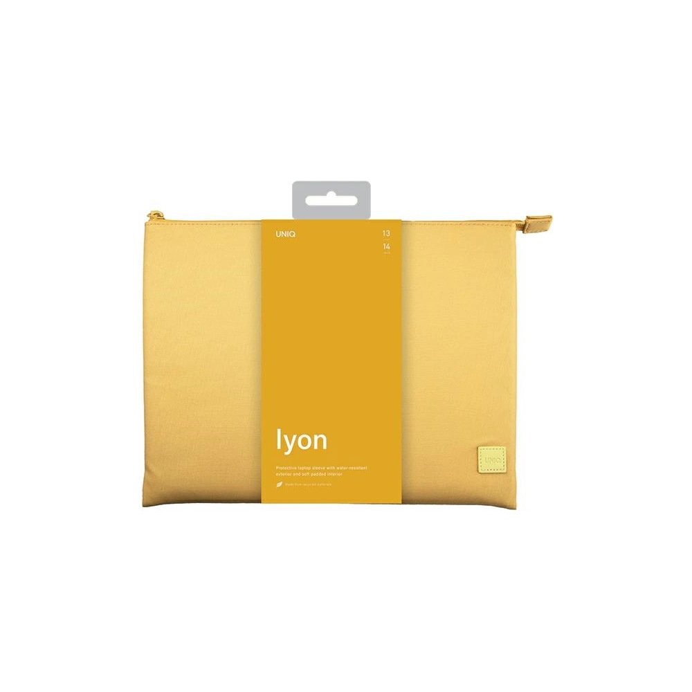 Hurtownia GSM - Etui UNIQ Lyon na laptop 14 palců Voděodolné RPET žluté - UNIQ919 - {ean13} - Hurt