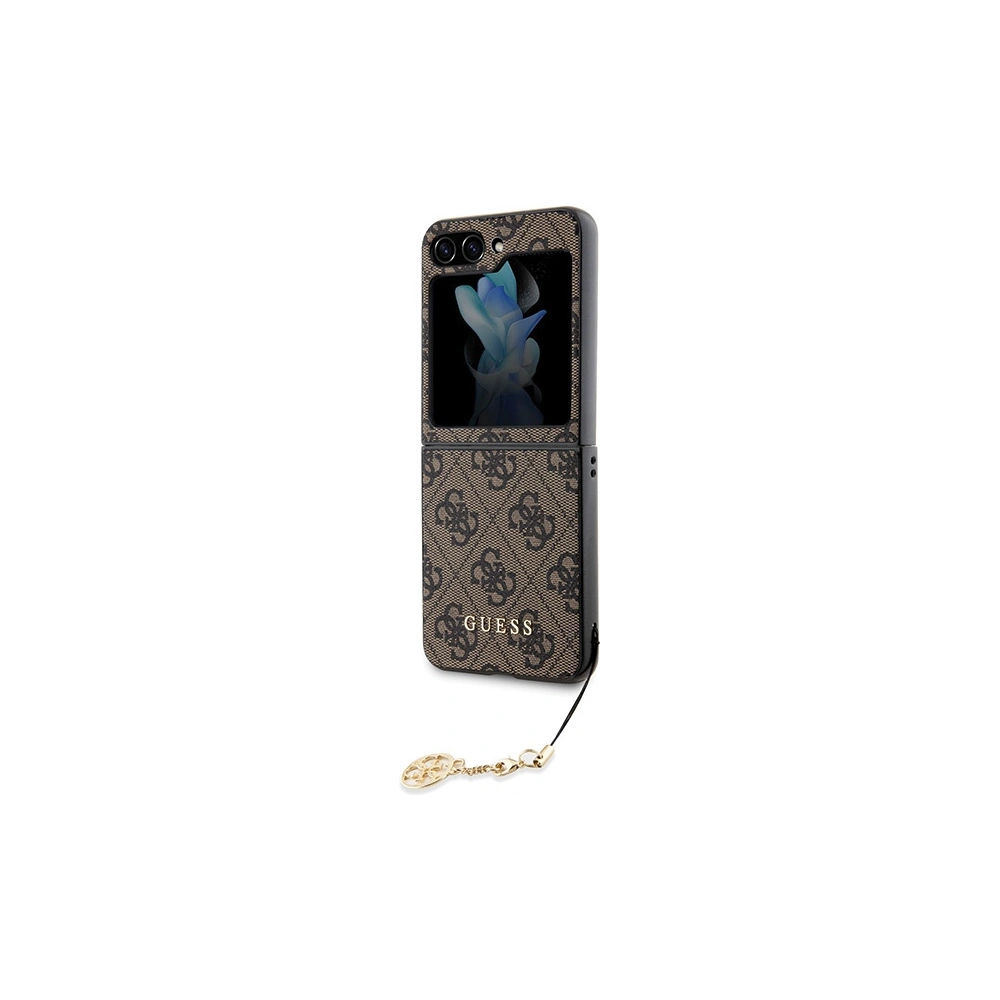 Wholesale Guess GUHCZF5GF4GBR Samsung Galaxy Z Flip 5 hardcase 4G Charms Collection brown - GUE2704 - {ean13} - Hurt