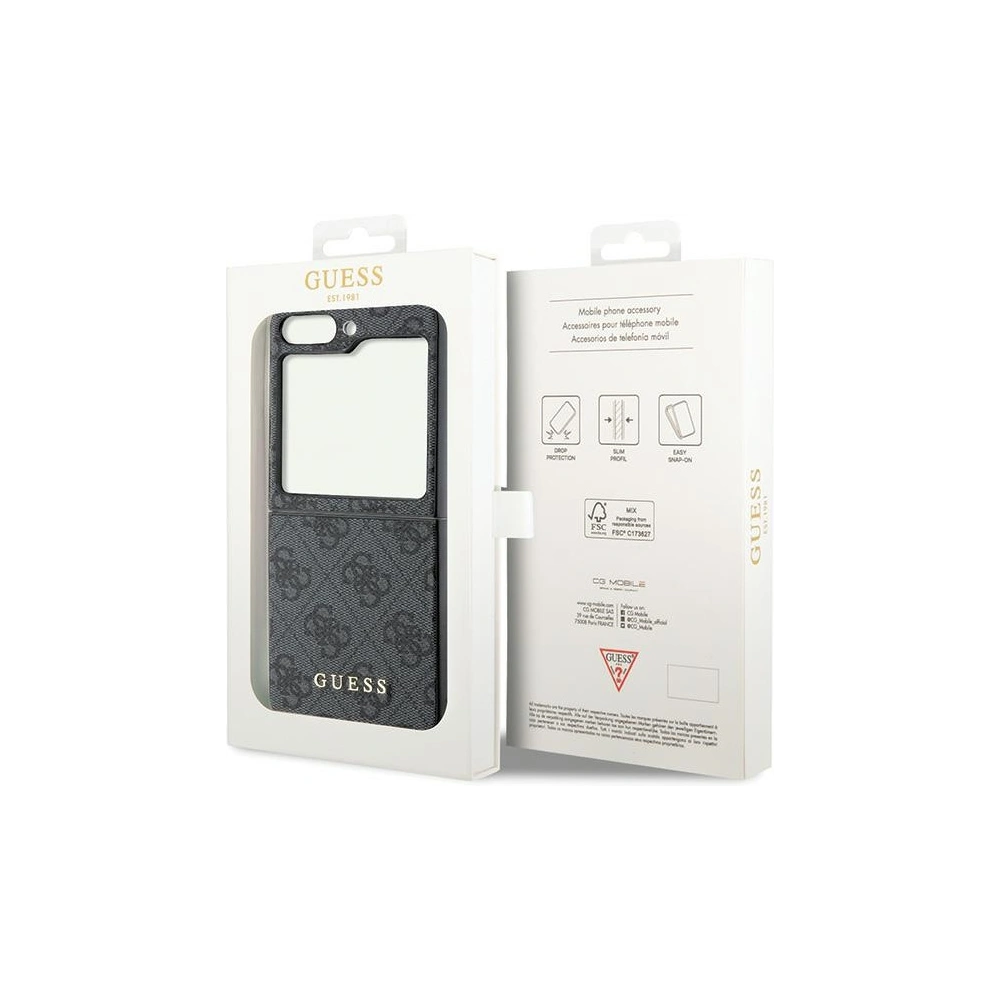 Hurtownia GSM - Etui Guess GUHCZF5GF4GGR Samsung Galaxy Z Flip 5 hardcase 4G Charms Collection šedá - GUE2705 - {ean13} - Hurt
