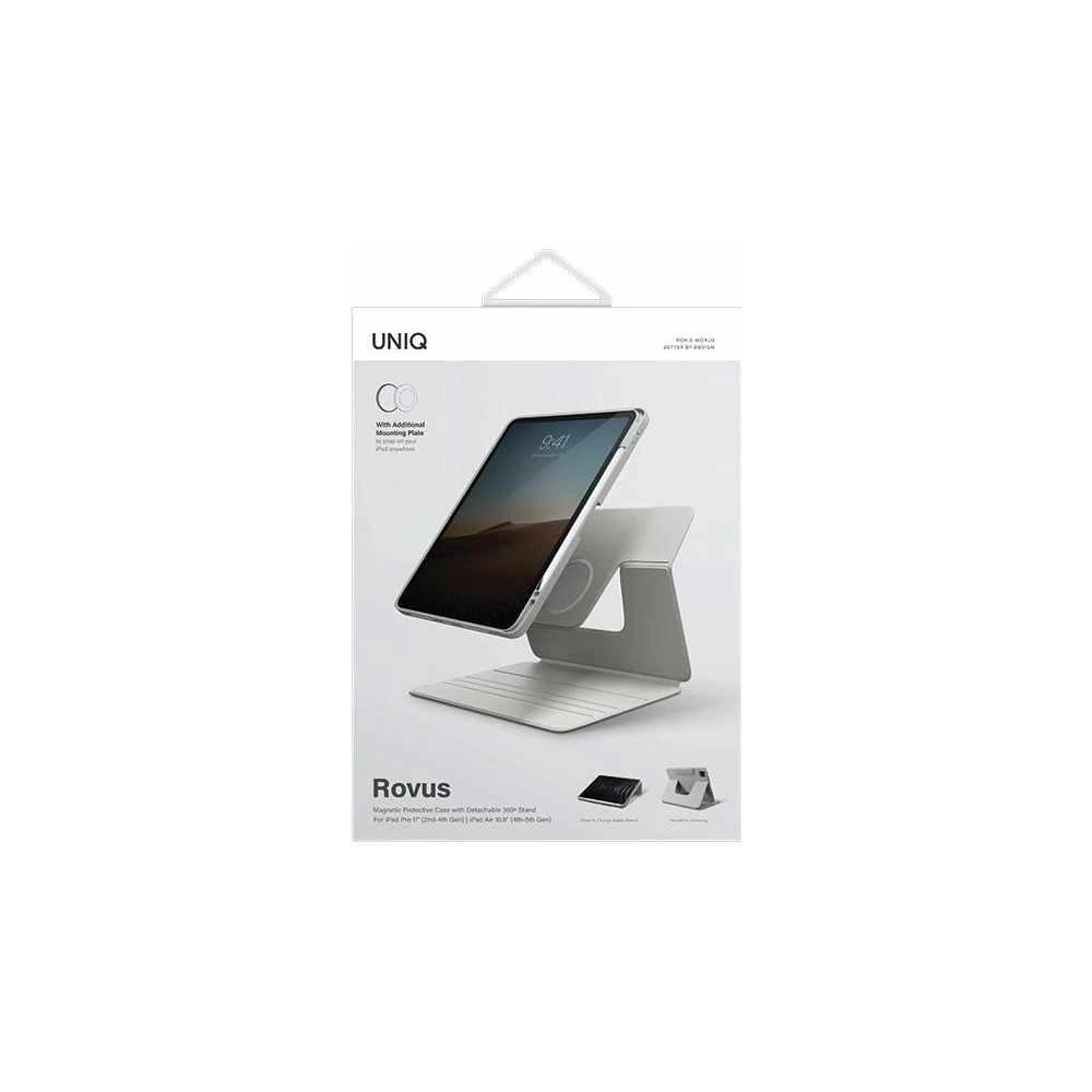 Hurtownia GSM - Etui UNIQ Rovus Apple iPad Air 10.9 2020/2022 (4. und 5. Gen) / iPad Pro 11 2021/2022 (3. und 4. Gen) / iPad Air 11 2024 (6. Generation) Magnetic Hülle grau - UNIQ924 - {ean13} - Hurt