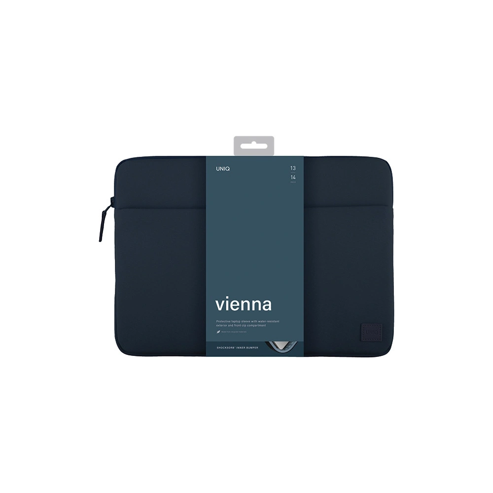 Hurtownia GSM - Etui UNIQ Vienna laptop Sleeve 14 cali Waterproof RPET niebieski/indigo blue - UNIQ926 - {ean13} - Hurt