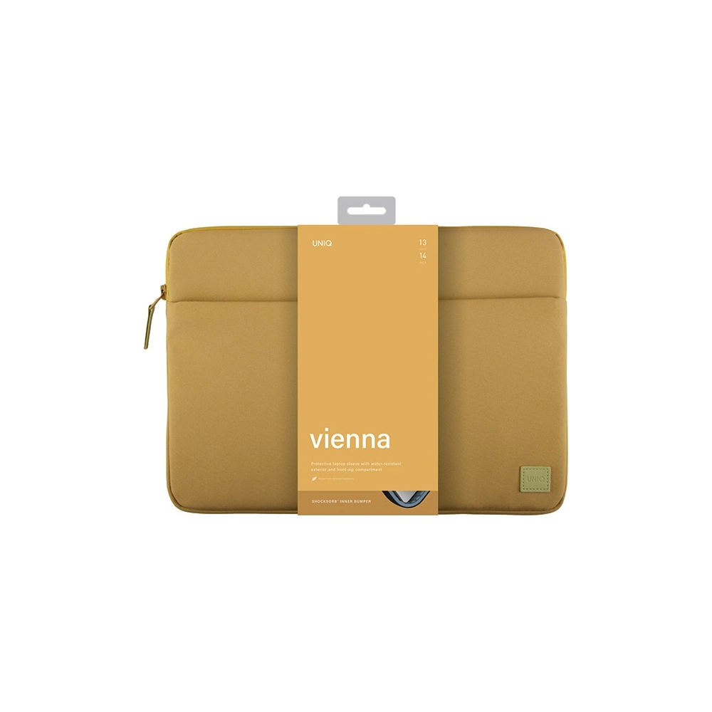 Hurtownia GSM - Etui UNIQ Vienna laptop Sleeve 14 cali Waterproof RPET zółty/canary yellow - UNIQ929 - {ean13} - Hurt