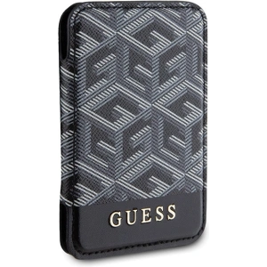 Hurtownia GSM - Kártyatartó Guess Wallet Card Slot GUWMSHGCFSEK MagSafe GCube csík fekete/black - GUE2708 - {ean13} - Hurt