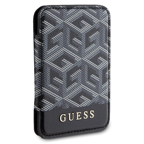 Kieszeń na karty Guess Wallet Card Slot GUWMSHGCFSEK MagSafe GCube stripe czarny/black