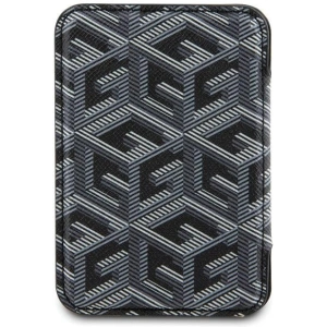 Hurtownia GSM - Kártyatartó Guess Wallet Card Slot GUWMSHGCFSEK MagSafe GCube csík fekete/black - GUE2708 - {ean13} - Hurt