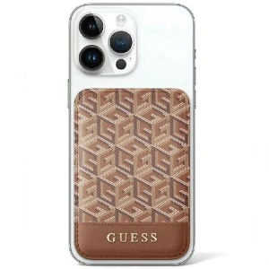 Hurtownia GSM - Kártyahely Guess Wallet Card Slot GUWMSHGCFSEW MagSafe GCube csík barna/brown - GUE2710 - {ean13} - Hurt