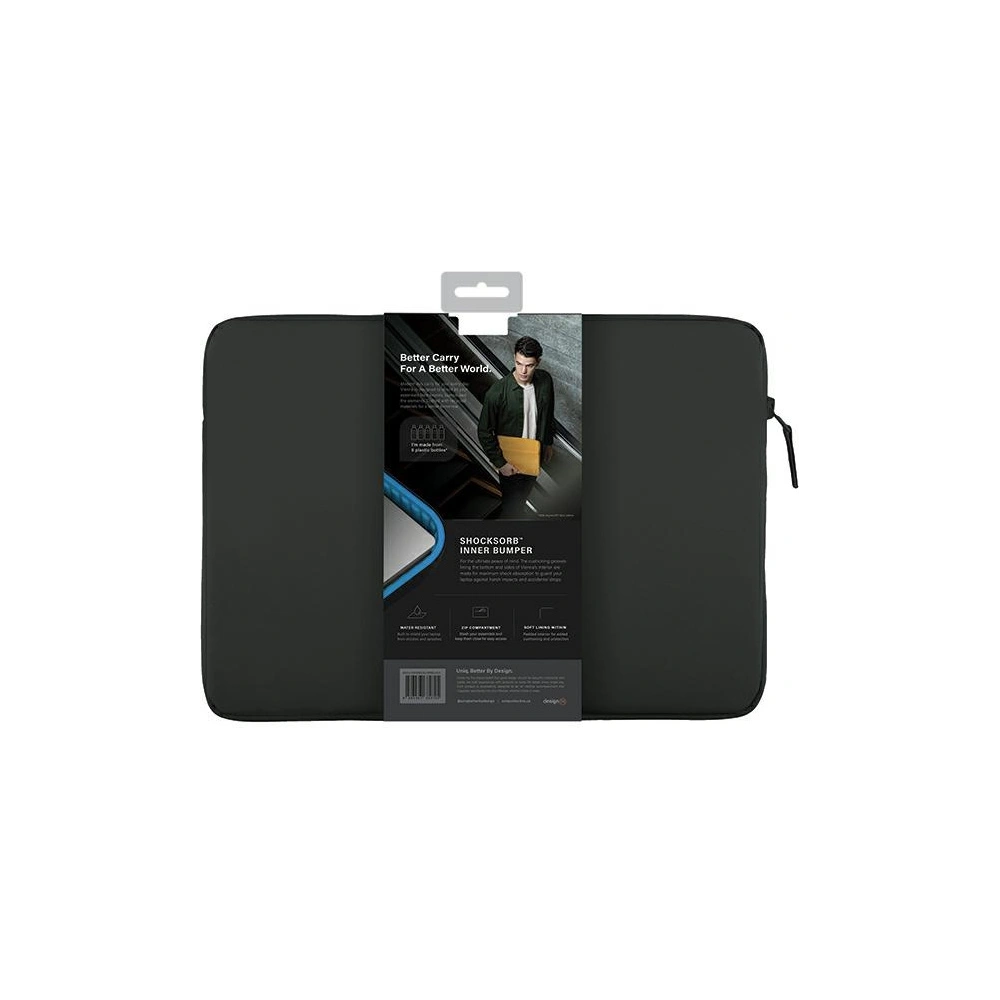 Hurtownia GSM - Etui UNIQ Vienna laptop Sleeve 16 cali Waterproof RPET czarny/midnight black - UNIQ930 - {ean13} - Hurt