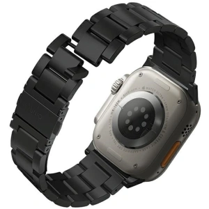 Hurtownia GSM - UNIQ Osta Apple Watch 4/5/6/7/SE/8/9/Ultra 44/45/49mm Rozsdamentes Acél fekete/éjféli fekete - UNIQ931 - {ean13} - Hurt