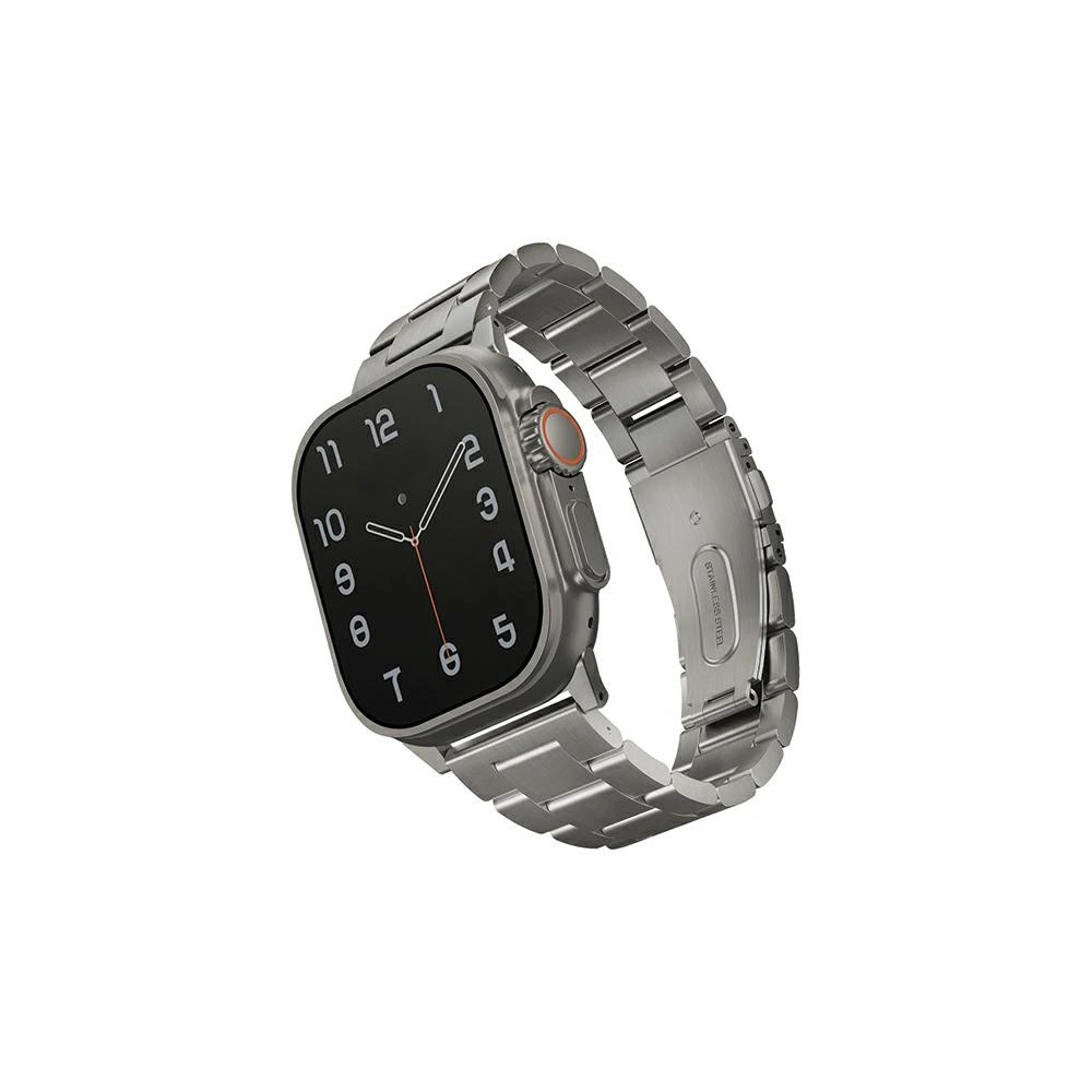 Hurtownia GSM - UNIQ Osta Apple Watch 4/5/6/7/SE/8/9/Ultra 44/45/49mm rozsdamentes acél ezüst/titán ezüst - UNIQ932 - {ean13} - Hurt