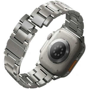 Hurtownia GSM - Páska UNIQ Osta Apple Watch 4/5/6/7/SE/8/9/Ultra 44/45/49mm nerezová ocel stříbrná/titanium silver - UNIQ932 - {ean13} - Hurt