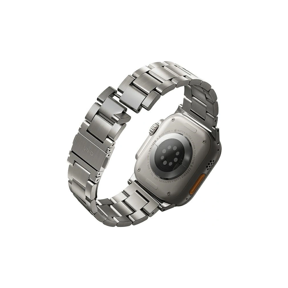 Hurtownia GSM - UNIQ Osta Apple Watch 4/5/6/7/SE/8/9/Ultra 44/45/49mm rozsdamentes acél ezüst/titán ezüst - UNIQ932 - {ean13} - Hurt