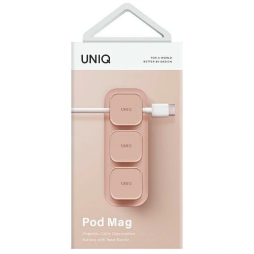 Organizer UNIQ Pod Mag do kabli + baza różowy/blush pink