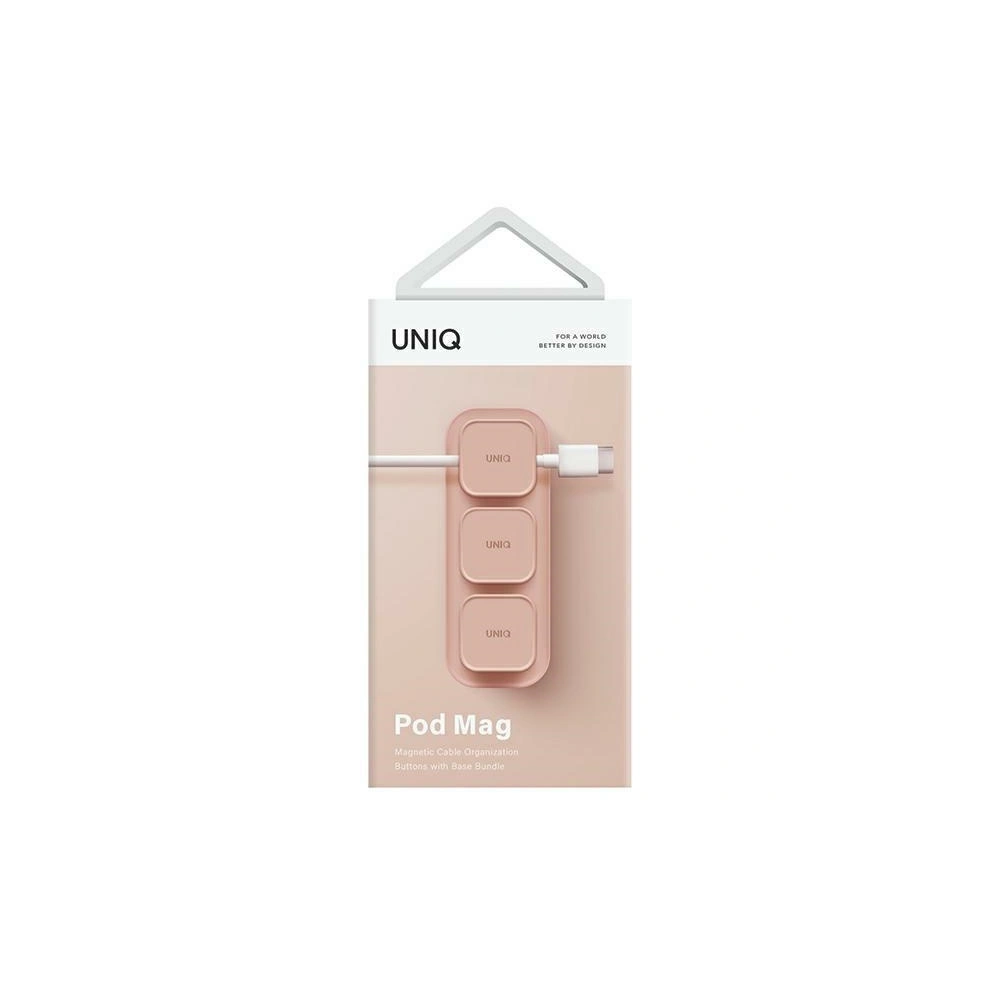 Hurtownia GSM - Organizer UNIQ Sub Mag pentru cabluri + bază roz/roz pal - UNIQ934 - {ean13} - Hurt