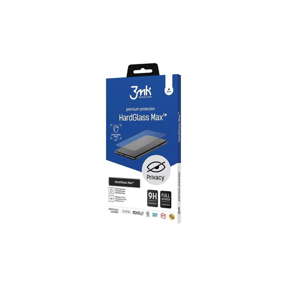 Hurtownia GSM - Sticlă securizată 3MK HardGlass Max Privacy Apple iPhone 15 Pro Max neagră - 3MK5132 - {ean13} - Hurt