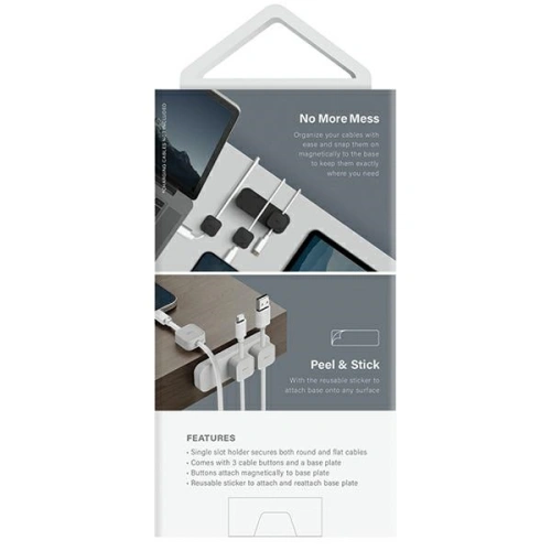 Organizer UNIQ Pod Mag do kabli + baza szary/chalk grey