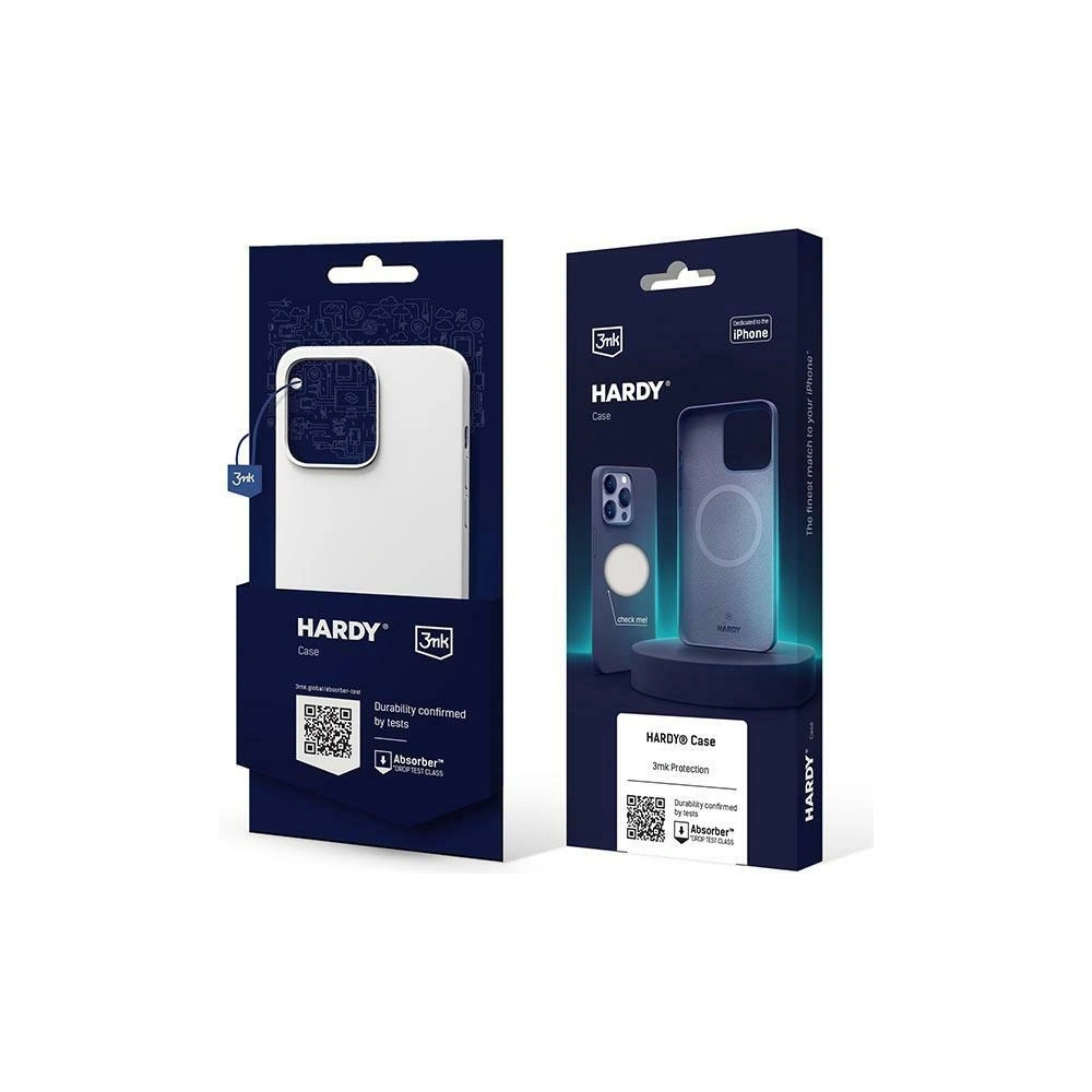 Hurtownia GSM - Etui 3MK Hardy Case Apple iPhone 15 Pro Max MagSafe srebrno-biały/silver-white - 3MK5145 - {ean13} - Hurt