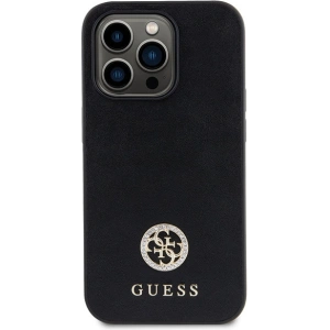 Etui Guess GUHCP13LPS4DGPK Apple iPhone 13 Pro hardcase Strass Metal Logo czarny/black