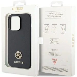 Etui Guess GUHCP13LPS4DGPK Apple iPhone 13 Pro hardcase Strass Metal Logo czarny/black