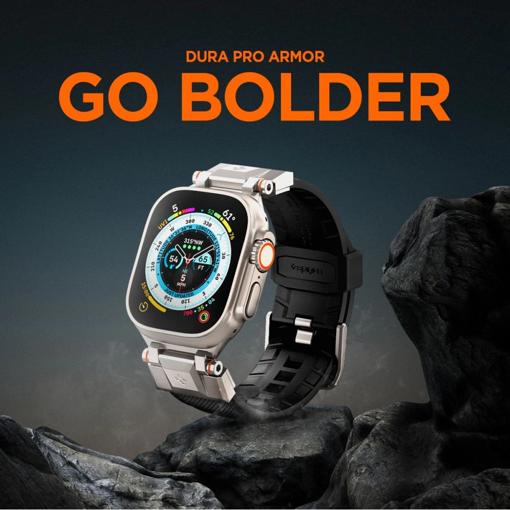 Hurtownia GSM - Pasek Spigen Durapro Armor Apple Watch 4/5/6/7/8/SE/Ultra 44/45/49mm Černý - SPN2929 - {ean13} - Hurt