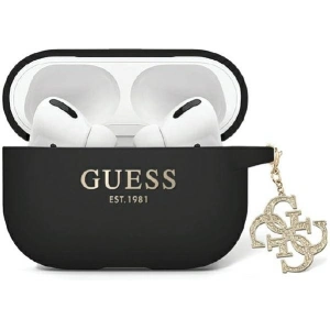 Hurtownia GSM - Etui Guess GUAP2LECG4K Apple AirPods Pro 2 kryt Liquid Silicone Glitter Triangle Charm černý/black - GUE2716 - {ean13} - Hurt