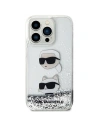 Karl Lagerfeld KLHCN61LDHKCNS Apple iPhone 11/XR hardcase Liquid Glitter silver