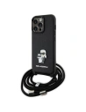 Etui Karl Lagerfeld KLHCP13LSAKCPSK Apple iPhone 13/13 Pro Hardcase Crossbody Saffiano Metal Pin schwarz/black