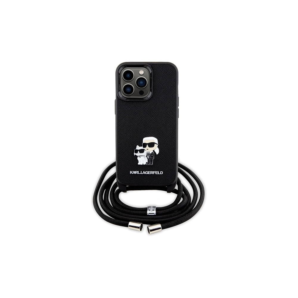 Hurtownia GSM - Etui Karl Lagerfeld KLHCP13LSAKCPSK Apple iPhone 13/13 Pro kemény tok Crossbody Saffiano Metal Pin fekete/black - KLD1618 - {ean13} - Hurt
