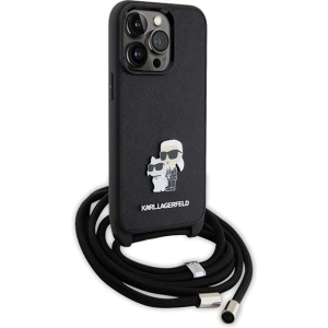 Hurtownia GSM - Etui Karl Lagerfeld KLHCP13LSAKCPSK Apple iPhone 13/13 Pro Hardcase Crossbody Saffiano Metal Pin schwarz/black - KLD1618 - {ean13} - Hurt